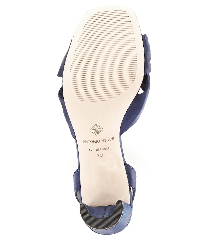 Antonio Melani Tess Satin Knotted Dress Sandals