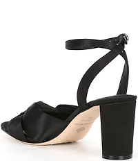 Antonio Melani Tess Satin Knotted Dress Sandals