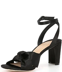 Antonio Melani Tess Satin Knotted Dress Sandals