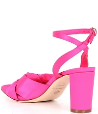 Antonio Melani Tess Satin Knotted Dress Sandals