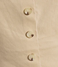 Antonio Melani Thea Linen Square Neck Sleeveless Blouse