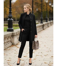 Antonio Melani Theo Loro Piana® Luxe Wool Ankle Pants