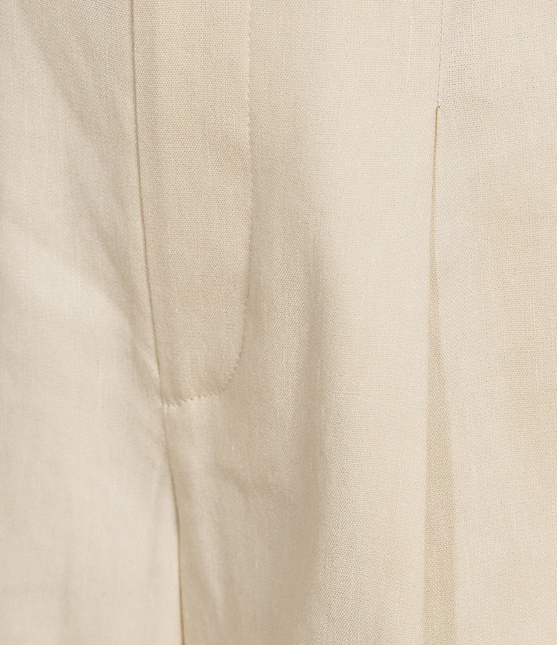 Antonio Melani Tropez Linen High Rise Flat Front Pleated Shorts