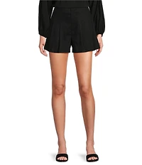 Antonio Melani Tropez Pleated Coordinating Linen Blend Shorts