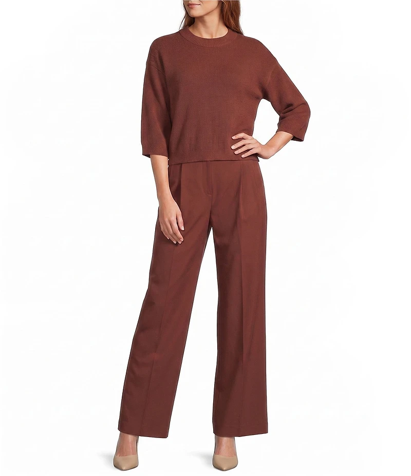 Antonio Melani Twill Vera Stretch Flat Front Pant