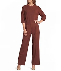 Antonio Melani Twill Vera Stretch Flat Front Pant
