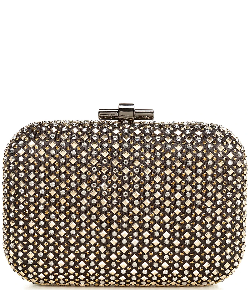 Antonio Melani Two Tone Rhinestoned Minaudiere