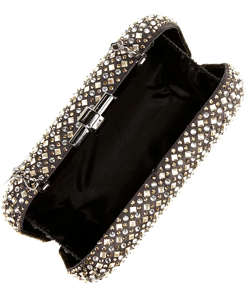 Antonio Melani Two Tone Rhinestoned Minaudiere