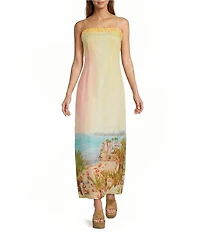 Antonio Melani Tyra Beach Square Neckline Sleeveless Shell Dress