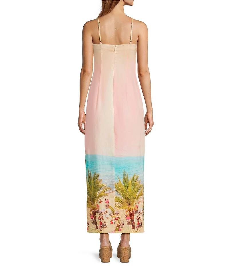 Antonio Melani Tyra Beach Square Neckline Sleeveless Shell Dress