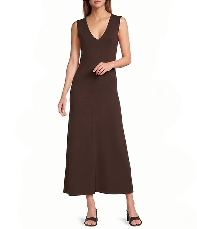 Antonio Melani V-Neck Sleeveless Elevated Sun Dress