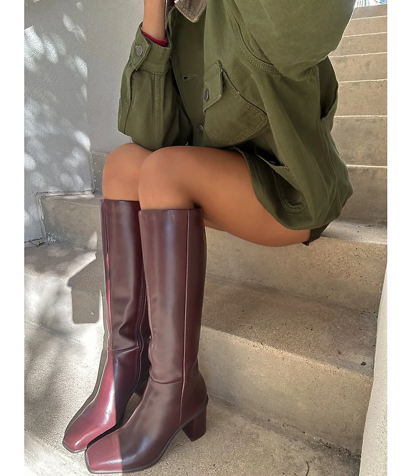 Antonio Melani Valerie Leather Tall Shaft Dress Boots