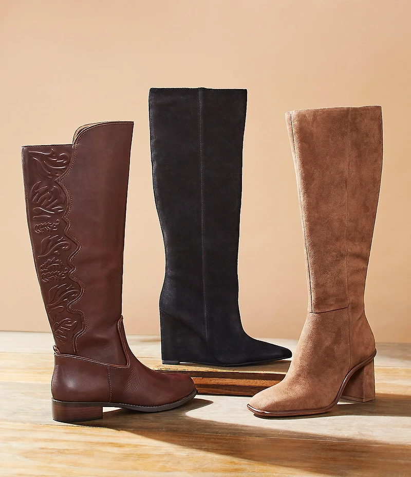 Antonio Melani Valerie Suede Tall Shaft Dress Boots
