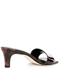 Antonio Melani Vita Patent Leather Tortoise Dress Slide Sandals