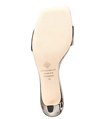 Antonio Melani Vita Patent Leather Tortoise Dress Slide Sandals