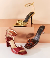 Antonio Melani Vita Patent Leather Tortoise Dress Slide Sandals