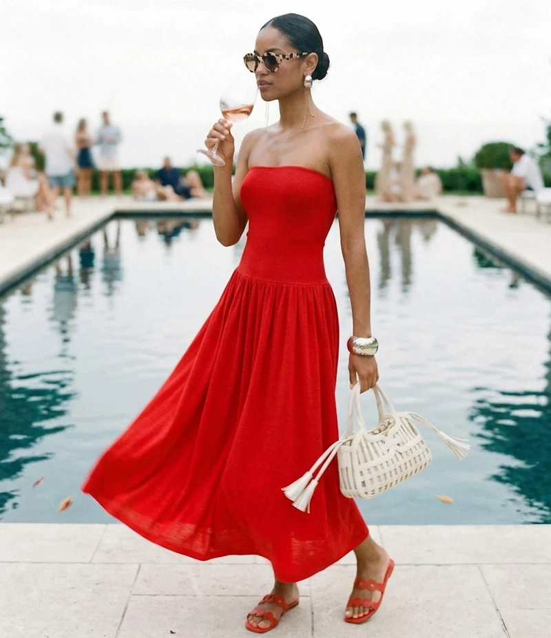 Antonio Melani Weekender Strapless Convertible Midi Dress