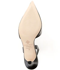 Antonio Melani Whit Leather Slingback Pumps