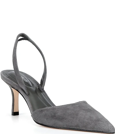 Antonio Melani Whit Suede Slingback Pumps