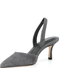 Antonio Melani Whit Suede Slingback Pumps