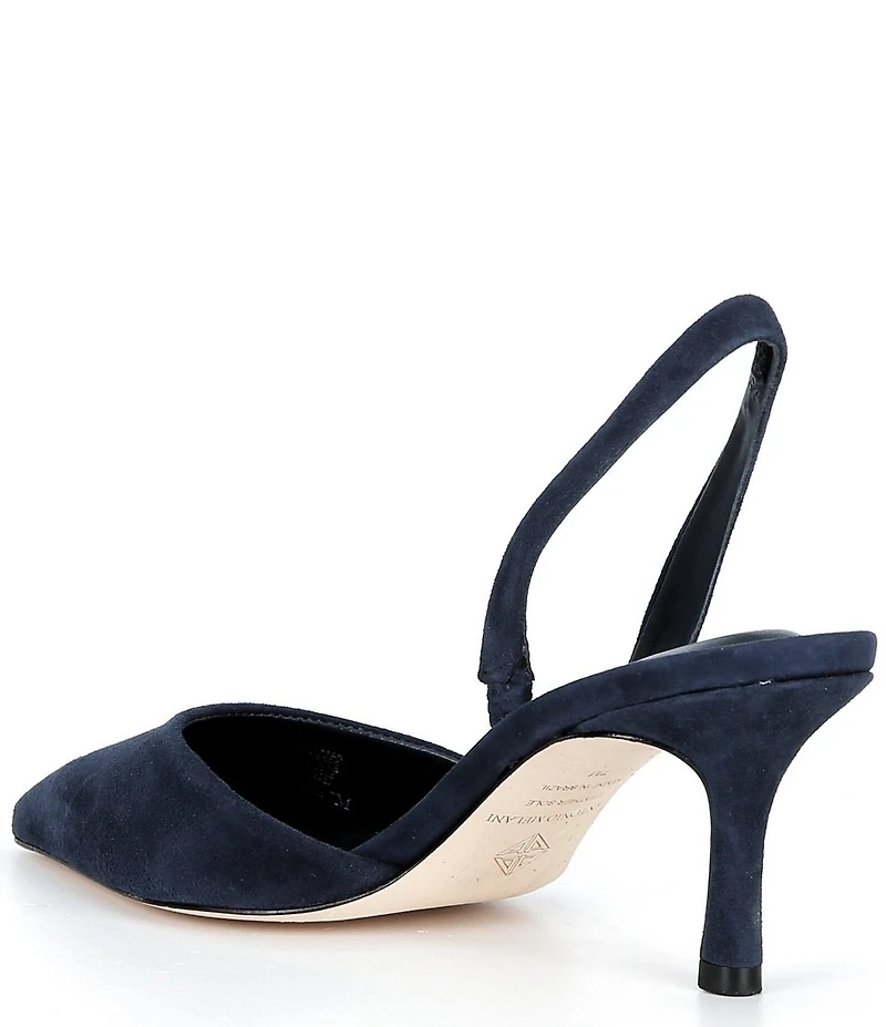 Antonio Melani Whit Suede Slingback Pumps