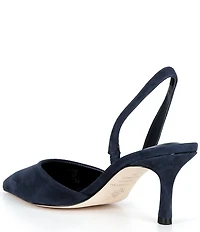Antonio Melani Whit Suede Slingback Pumps
