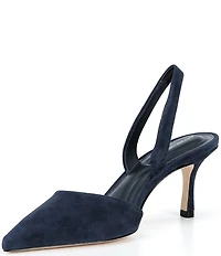 Antonio Melani Whit Suede Slingback Pumps