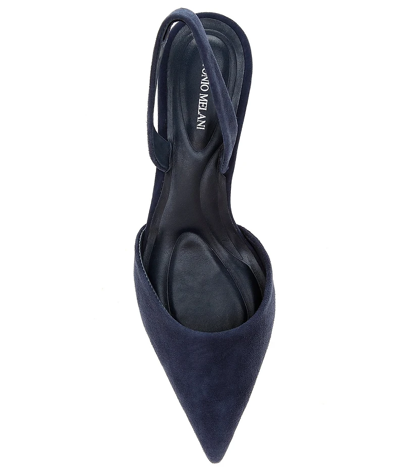 Antonio Melani Whit Suede Slingback Pumps