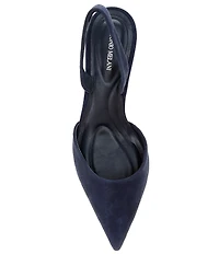 Antonio Melani Whit Suede Slingback Pumps