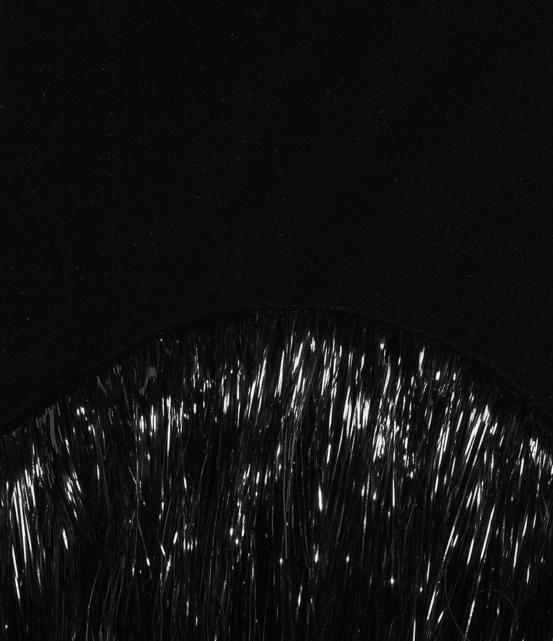 Antonio Melani Whitley Velvet Mock Neck Long Sleeve Tinsel Maxi Dress