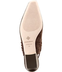 Antonio Melani Winnie Suede Ruched Slingback Flats