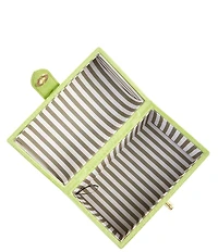 Antonio Melani x Amanda Jones Vaughan Brigitte Box Crocodile Embossed Top Handle Satchel Bag