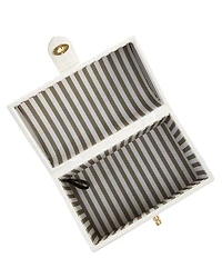 Antonio Melani x Amanda Jones Vaughan Brigitte Box Crocodile Embossed Top Handle Satchel Bag