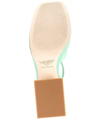 Antonio Melani x Amanda Jones Vaughan Ginger Satin Platform Block Heel Dress Sandals