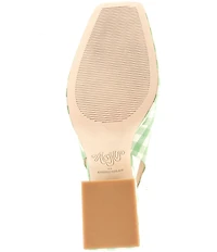 Antonio Melani x Amanda Jones Vaughan Penny Gingham Platform Block Heel Slingback Pumps