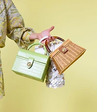 Antonio Melani x Amanda Jones Vaughan Roxie Disc Shell Drawstring Clutch