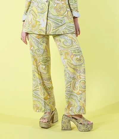 Antonio Melani x Amanda Jones Vaughan Jagger Coordinating Paisley Wide Leg Pants