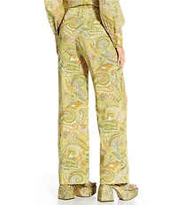 Antonio Melani x Amanda Jones Vaughan Jagger Coordinating Paisley Wide Leg Pants