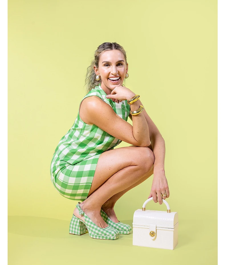 Antonio Melani x Amanda Jones Vaughan Paige Coordinating Gingham A-Line Mini Skirt