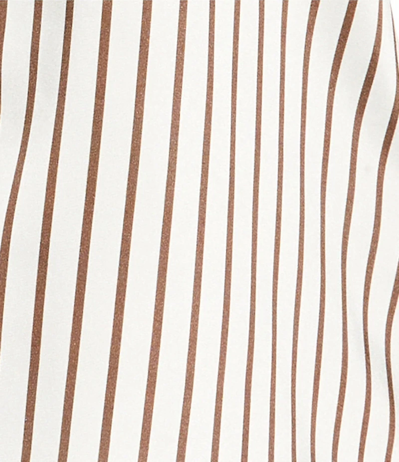 Antonio Melani x Amanda Jones Vaughan Sherry Coordinating Printed Satin Stripe Flat Front Wide Leg Pants