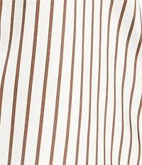 Antonio Melani x Amanda Jones Vaughan Sherry Coordinating Printed Satin Stripe Flat Front Wide Leg Pants