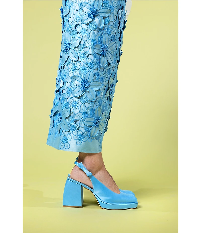 Antonio Melani x Amanda Jones Vaughan Waverly Coordinating 3D Lace High Rise Midi Pencil Skirt