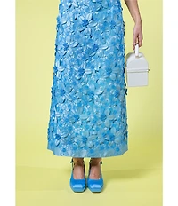 Antonio Melani x Amanda Jones Vaughan Waverly Coordinating 3D Lace High Rise Midi Pencil Skirt