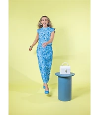 Antonio Melani x Amanda Jones Vaughan Waverly Coordinating 3D Lace High Rise Midi Pencil Skirt