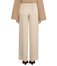 Antonio Melani x Elizabeth Damrich Candlelight Drapey Satin Wide-Leg Pant