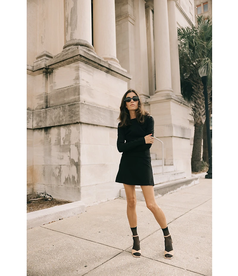 Antonio Melani x Elizabeth Damrich Coupe A-Line Mini Skirt
