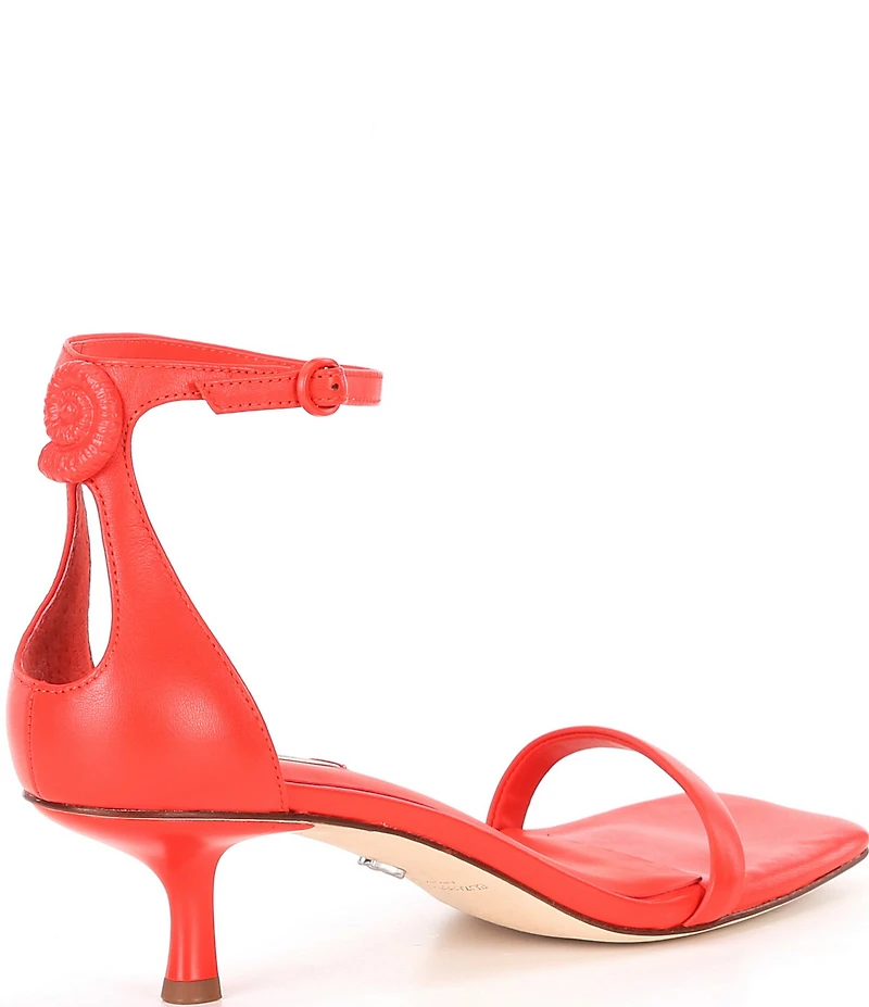 Antonio Melani x Elizabeth Damrich Sissy Leather Cutout Shell Dress Sandals
