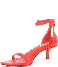 Antonio Melani x Elizabeth Damrich Sissy Leather Cutout Shell Dress Sandals