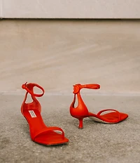 Antonio Melani x Elizabeth Damrich Sissy Leather Cutout Shell Dress Sandals