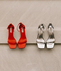 Antonio Melani x Elizabeth Damrich Sissy Leather Cutout Shell Dress Sandals